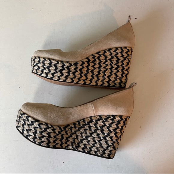 FREE PEOPLE- Charade Espadrille Wedge Suede - Picture 8 of 10